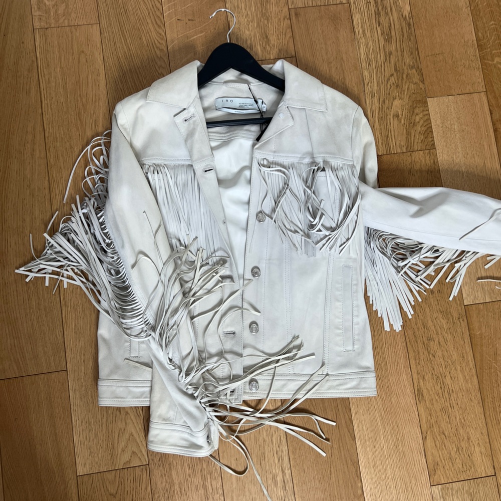 IRO fringe suede jacket size S